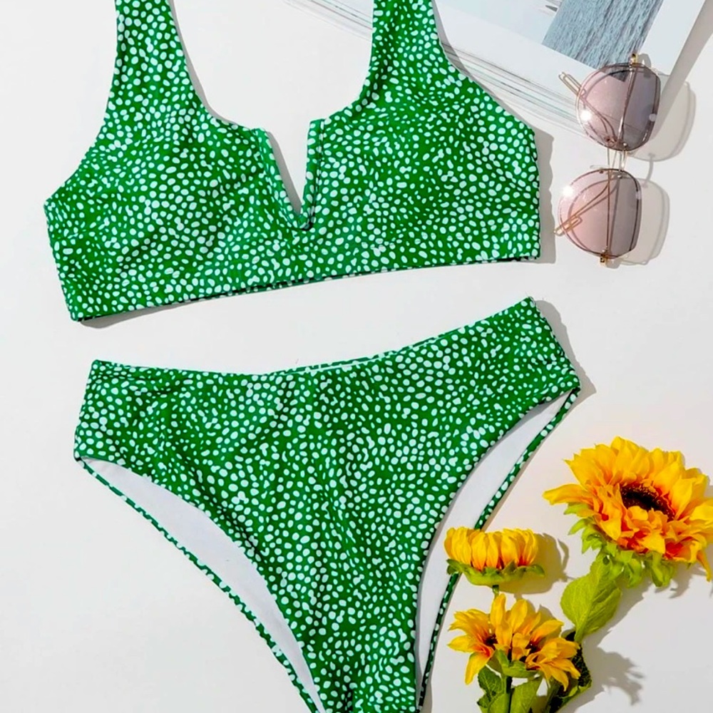 Dalmatian High Waisted Bikini